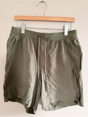 lululemon athletica Men's Olive Drawstring Athletic Shorts